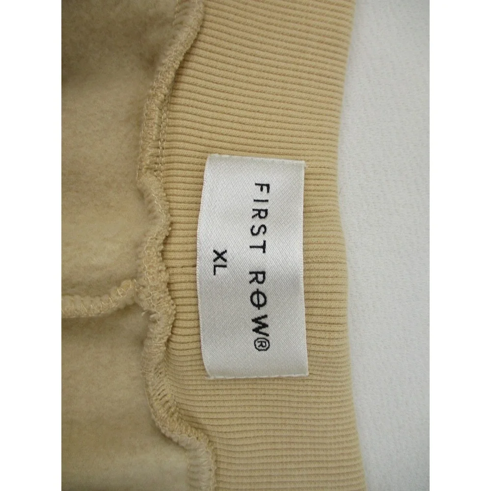 First Row Sweat Shorts Mens XL Brown FRB2530 Puff Print Graphic Music Streetwear